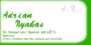 adrian nyakas business card